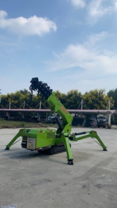 העכביש הנייד עגור <span class=keywords><strong>3</strong></span> טון 6ton 8ton 10ton בום טלסקופי 360 מעלות מיני זחילה הידראולי מנוף הרמה 14 מ 'עם ג' יב לטוס - Product Image 2