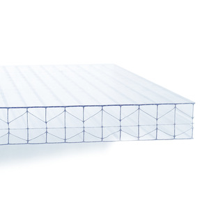 Gwx Transparent Polycarbonate Sun Panel Double Layer Honeycomb Grid 5800mm Customizable Length For Sunshade Rainproof - Product Image 2