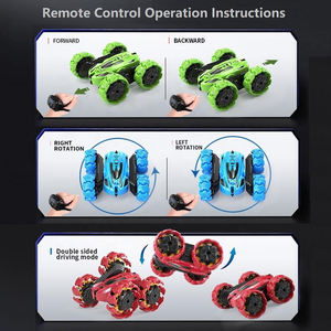 Voiture télécommandée AiJH RC Stunt Car 4WD tout-terrain double face avec rotation à 360° et détection gestuelle explosive - Product Image 4