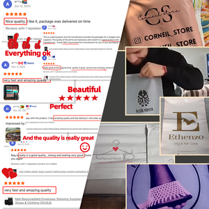 Entrega personalizada Grandes Poly Mailers <span class=keywords><strong>Precio</strong></span> al por mayor Logo Paquete de mensajería compostable Negro Regular 19x24 Bolsa de envío para ropa - Product Image 2