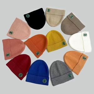 Unisex Knitted Beanie <b>Hat</b> 100% Acrylic <b>Winter</b> Warm Fashion Letter Logo Melon Shape For Men Women Children - Product Image 1