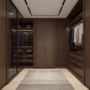 Modern Classic Style Luxury Sliding Door Floor to Ceiling <b>Wardrobe</b> Modern Glossy Closets Modular Walk in Bedroom <b>Wardrobe</b> - Product Image 5