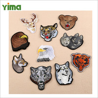 Cool patch bordado animal tiger Lobo águia patch para blusa jaqueta