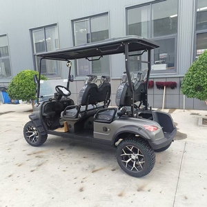 Voiturette de golf électrique de luxe 4 places avec chariot arrière, autonomie de 30 km et vitesse de 30 km/h pour le transport sur les terrains de golf et les propriétés - Product Image 6