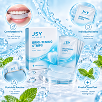 Bandes blanchissantes pour les dents, 14 traitements, pour les soins bucco-dentaires à domicile et un sourire plus éclatant, en sachets individuels, marque privée