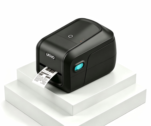 UROVO D812R Desktop UHF RFID Label Printer 203DPI Thermal Transfer Barcode Printer for Inventory & Logistics in Stock