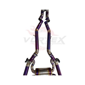 Système d'échappement Catback à soupapes en titane bleu haute performance pour BMW G80 M3 G82 M4 S58 avec tuyau en Z imprimé en 3D - Product Image 5