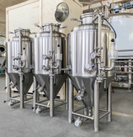 Cuve de Fermentation en Acier Inoxydable 1 BBL, Réservoir sous Pression Isolé, Fermenteur Conique à Double Enveloppe pour Brasserie Artisanale et Brewpub