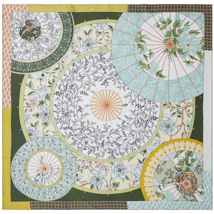 Fabricant d'écharpe professionnel impression à la main impression numérique <span class=keywords><strong>foulard</strong></span> carré en <span class=keywords><strong>soie</strong></span> pour femme avec nos propres conceptions - Product Image 2
