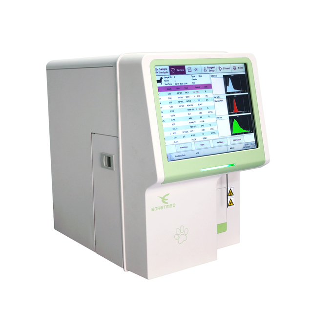 2024 Latest Full Auto Veterinary Hematology Analyzer 3-Part Animal Blood Diagnostic Machine Veterinary Analyzer