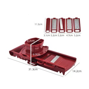 <strong>Multi</strong> Function 5 in 1 Kitchen Fruits Vegetables <strong>Chopper</strong> Ginger Cucumber Potato Julienne <strong>Slicer</strong> Mandoline <strong>Slicer</strong> - Product Image 2