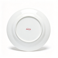 Assiette en céramique rétro française à motif végétal, 8 pouces, populaire sur Instagram, pour plats occidentaux, salades et desserts, personnalisable