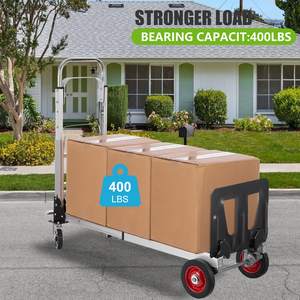 Chariot pliant de chariot de camion de main de camion de main en aluminium résistant avec la roue solide d'anti crevaison - Product Image 4