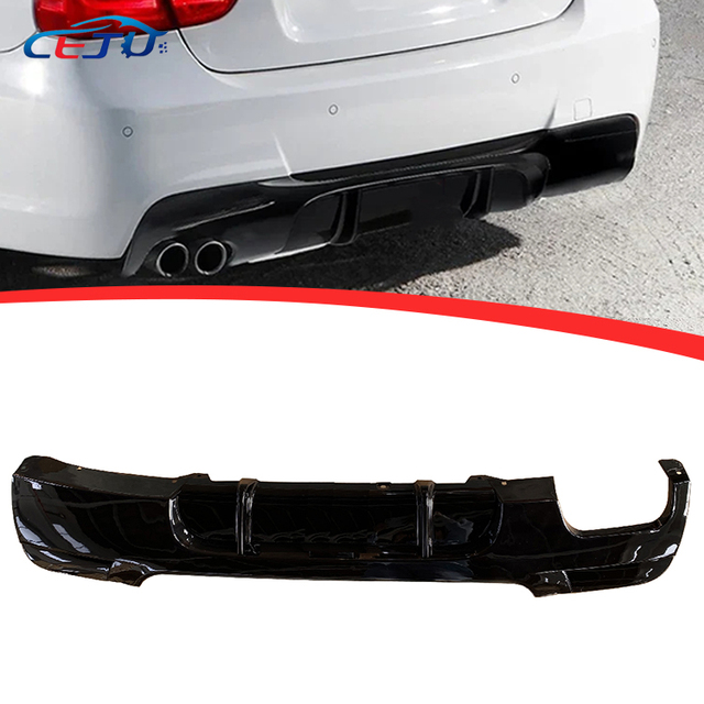 Glossy Black ABS MP Style Car Rear Bumper Lip Diffuser for BMW 3 Series E90 E91 LCI M Sport 320i 325i 330i 335i 335d 2006-2011