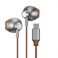 Écouteurs filaires 2025 – Nouvelle interface Type-C, transducteur dynamique haute qualité, semi intra-auriculaires, port rond, câble de 1m, pour ordinateur, téléphone et jeux