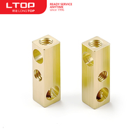 LONGTOP TL012 Bloc de connexion terminal à montage sur panneau en laiton H57/H59 nickelé certifié ISO9001:2015 pour interrupteurs/prises/disjoncteurs