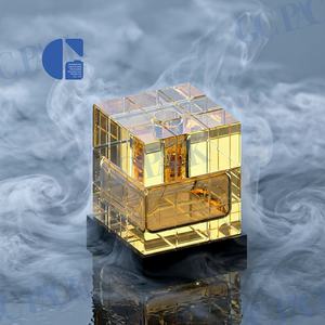 GaoChuang Flacone <span class=keywords><strong>di</strong></span> Profumo Ispirato al <span class=keywords><strong>Cubo</strong></span> <span class=keywords><strong>di</strong></span> <span class=keywords><strong>Rubik</strong></span> 100ml, Bottiglia in Vetro Cristallo Trasparente <span class=keywords><strong>Bianco</strong></span> Multisfaccettato, Confezione <span class=keywords><strong>di</strong></span> Lusso - Product Image 2