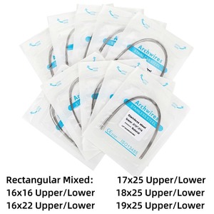 Stainless Steel Archwires 016-022 Natural Type Orthodontic <b>Wire</b> Upper Lower Pack Of 10 - Product Image 3