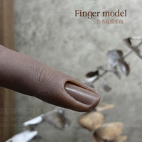 Doigts d'entraînement flexibles en silicone, modèle de main pour la formation en manucure, outils de présentation pliables pour salon et école