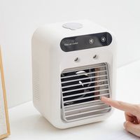 Ventilateur de table sans fil rechargeable avec fonction de refroidissement par pulvérisation, climatiseur portable pour pièce, humidificateur, mini-refroidisseur d'air USB