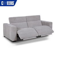 MANWAH CHEERS Modulares Stoff-Ecksofa-Set Wohnzimmer Elektrisches Relaxsofa LuxeWdege 4-Sitzer mit Elektrischer Kopfstütze