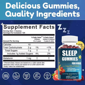 Gummie <span class=keywords><strong>e</strong></span> vitamine della melatonina personalizzate in fabbrica <span class=keywords><strong>gocce</strong></span> di aiuto naturale senza farmaci per il sonno per bambini adulti integratore di sonno riposante - Product Image 4