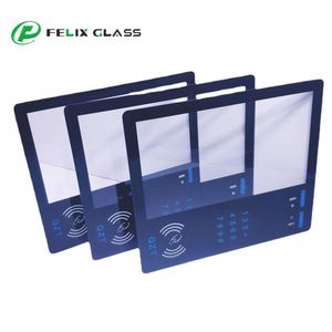 Customized Front Glass Anti-fingerprint Coating Black Printed <b>Smart</b> Touch Pad Keypad Tempered Glass for Digital Door <b>Lock</b> - Product Image 1