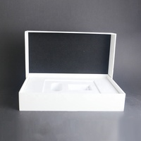 Caja de embalaje de regalo de tableta de almohadilla portátil electrónica mini cartón corrugado blanco personalizado