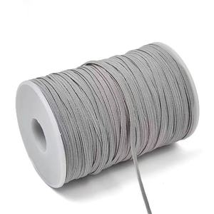 Großhandel Umweltfreundliches Farbiges Polyester-Gummi 3mm Flaches Geflochtenes Elastikband für Bademode Oeko-tex - Product Image 3