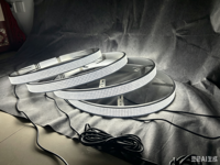 Kit d'éclairage LED blanc double face à 5 rangées de 17 pouces pour jantes, en aluminium 5730, étanche IP67, pour pick-up et camions tout-terrain surélevés