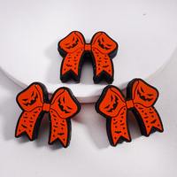 Cuentas de silicona con diseño de terror de Halloween para bolígrafos con cuentas, llaveros DIY y suministros para la creación de joyas