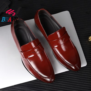 Zapatos Casuales de Hombre, Talla Grande, de PU, con Punta Puntiaguda, Transpirables, Duraderos, Estilo Coreano, Sin Cordones - Product Image 1