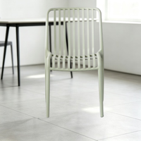 Chaises de salle à manger empilables en plastique de style nordique au design moderne – Prix pour les églises