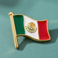 Insigne de broche en métal souvenir personnalisé Qatar Bahreïn Allemagne insigne magnétique dur émail doux drapeau espagne épinglette