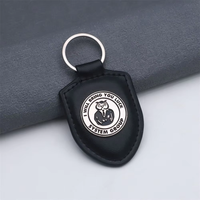 Porte-clés Souvenir Ville et Campagne avec Breloques Émaillées, Étiquettes en Cuir PU, Cadeaux Personnalisés Thème Voyage et Entreprise