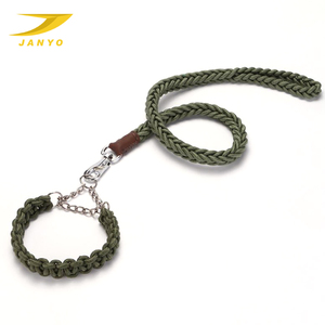 Collar y correa especial para perro Mastín <span class=keywords><strong>Golden</strong></span> <span class=keywords><strong>Retriever</strong></span> samoyedo de ocho hebras - Product Image 1