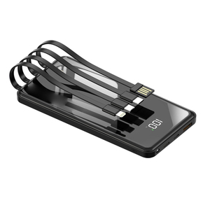Batería Externa de 10000mAh con Cables Integrados Tipo-C/<span class=keywords><strong>Micro</strong></span> USB, 22.5W, Portátil, <span class=keywords><strong>Mini</strong></span>, Carga Rápida, Pantalla LED, Ultra - Product Image 1