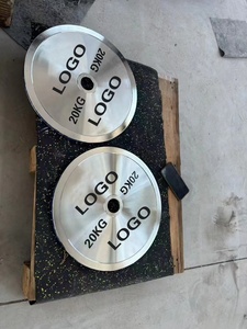 TUSKS FITNESS özel çelik rekabet ağırlık kaldırma plakaları 200kg standart Kg Lb diskler tampon elektroliz ticari kullanım - Product Image 6