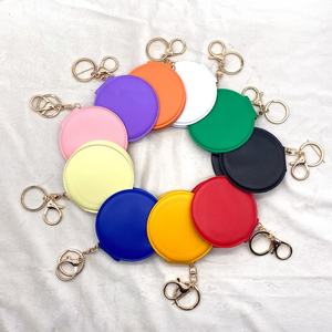High Quality Pocket Custom Logo Mirror <b>Keyring</b> <b>Mini</b> Cute Key Chain Makeup Mirror Keychain - Product Image 3