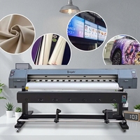 Printer Format Besar 1.8m dengan Xp600 dari Yinghe, Dilengkapi Heater Tube+Lampu LED+Papan Senyang+Perangkat Lunak untuk Pencetakan Stiker/Banner/Kertas