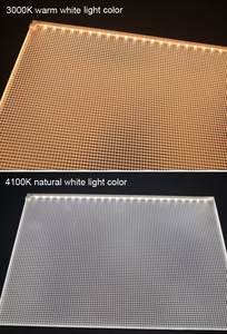 Panel de Guía de Luz Acrílico RINA Lgp con Luces LED, Superficie Láser Transparente, para Uso en Interiores y Exteriores, Paneles Publicitarios, Corte CNC - Product Image 5