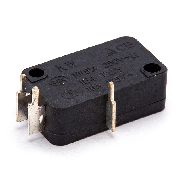 KW7 Black Micro Lever Switch Mini Switches 16(5)A 250VAC for High Pressure Washer With Center Off Button With Microswitch