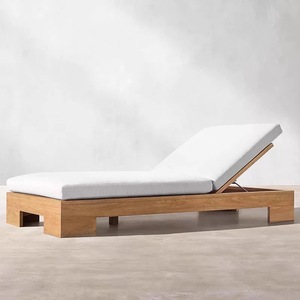 Ensemble de mobilier d'extérieur pour complexe hôtelier, chaises longues de piscine, chaises longues de jardin en teck pour hôtel et resort - Product Image 3