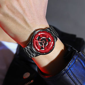 Montre à quartz avec lumière nocturne 3D rotative, design anime 'Yeux rouges', vente en gros transfrontalière, livraison directe - Product Image 2