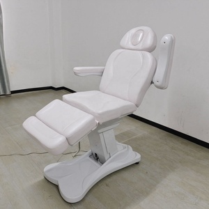 Best Selling Luxury Pu Leather Modern Massage <b>Table</b> Bed Electric Grey Eyelash Facial Lay Down Curved Eye Lash Bed Beauty Bed - Product Image 3