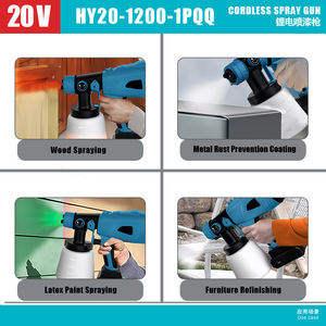 Pulverizador de <span class=keywords><strong>pintura</strong></span> alimentado por batería de grado industrial de 21V portátil personalizado <span class=keywords><strong>pistola</strong></span> pulverizadora eléctrica de alto rendimiento para pared de Metal DIY inalámbrico - Product Image 6