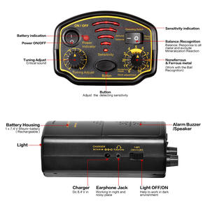 944m भूमिगत धातु डिटेक्टर मुख्य नियंत्रण इकाई गोल्ड डिगर खजाना शिकारी उपकरण बैटरी फाइंडर औद्योगिक धातु डिटेक्टर - Product Image 5