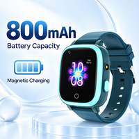 Montre connectée pour enfants L15 avec appels 4G, GPS, carte SIM, caméra étanche IP67, écran tactile HD, pour garçons et filles, usage quotidien, école, extérieur