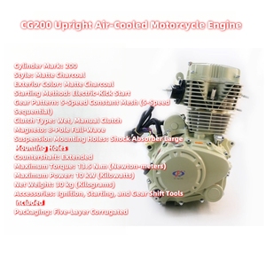 Motor de Scooter CG175 Refrigerado por Aire, Motor de Motocicleta, Motores de Moto para Triciclo - Product Image 4