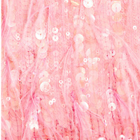 Pailletten rosa Feder Phantasie Prinzessin Kleider Geburtstags feier Frauen kurzes Kleid